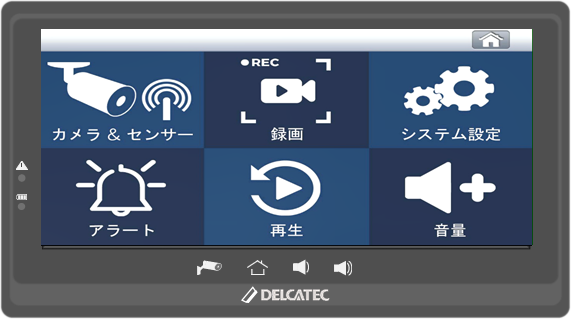 センサーライト付ワイヤレスフルHDカメラ＆10inchモニター