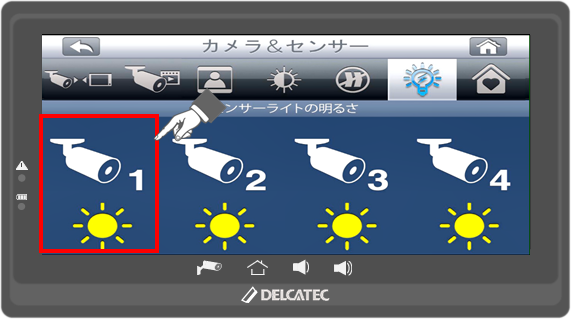 センサーライト付ワイヤレスフルHDカメラ＆10inchモニターセット